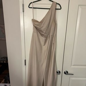 Beholden Dylan One Shoulder Satin Gown